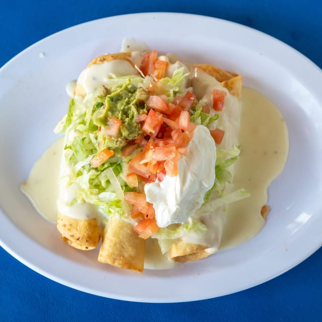 Chimichangas.