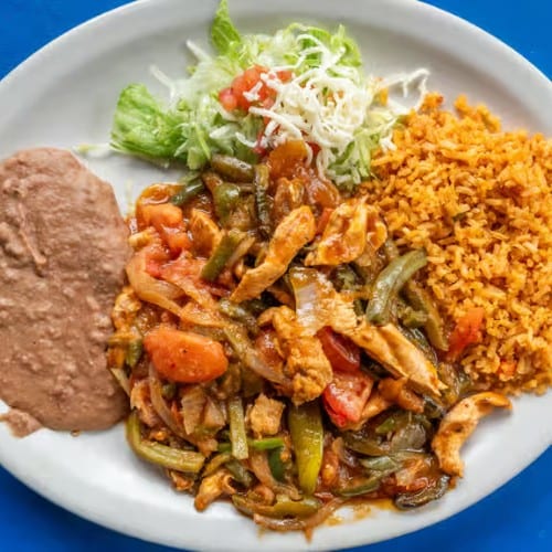 Chicken Con Nopalitos.